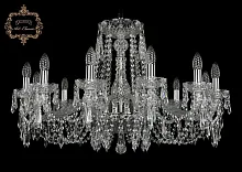 Люстра подвесная хрустальная 11.23.12.300.Cr.Dr Богемиа Арт Классик прозрачная на 12 ламп, основание хром в стиле классический Люстра подвесная хрустальная 11.23.12.300.Cr.Dr Богемиа Арт Классик прозрачная на 12 ламп, основание хром в стиле классический